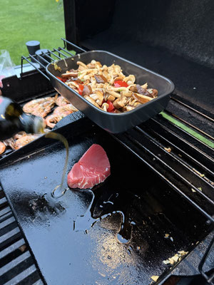 Marcus kocht heute am Grill