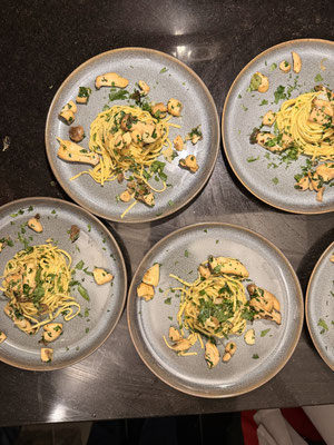 Tagliolini mit Pilzen