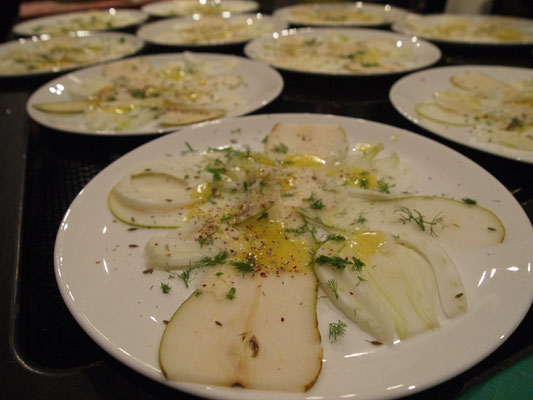 Birnen Fenchel Carpaccio 