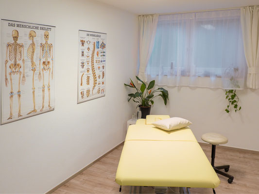 Räumlichkeiten der Privatpraxis für Physiotherapie und Schmerztherapie in Tettnang