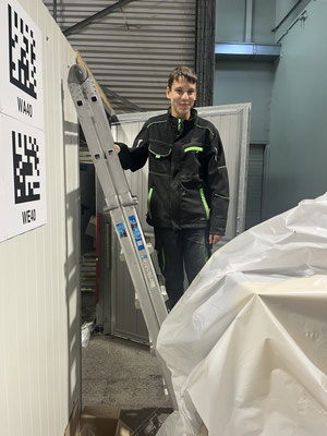 Julian Pauritsch bei der Firma Elektro Klinger