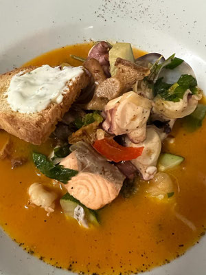 Fischsuppe. Fishsoup. Zuppa di pesce