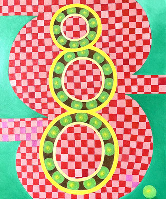 Game, 50 x60 cm. Öl Acryl auf Leinwand,© Sonja Rieser