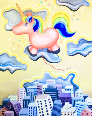 die Lüge. Öl auf Leinwand 70x90 cm