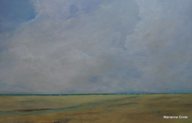 Strandgedanken, 80 x 120 cm, Acryl auf Leinwand, 2016