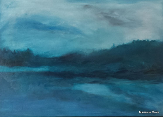 Finnland, 70 x 100 cm, Mischtechnik auf Leinwand, 2013