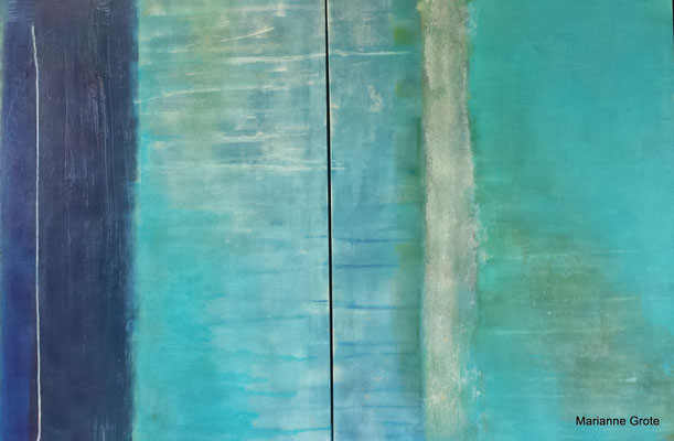 o.T., Mischtechnik auf Leinwand, 80 x 120 cm, 2012