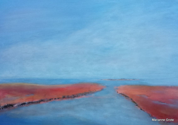 Die Leichtigkeit des Sommers, 70 x 100 cm, Acryl auf Leinwand, 2016