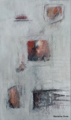 Spuren IV, Mischtechnik auf Leinwand, 50 x 30 cm, 2014