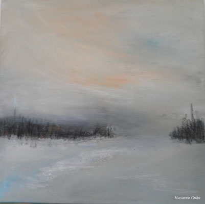 Winterlandschaft, 60 x 60 cm, Acryl auf Leinwand, 2013