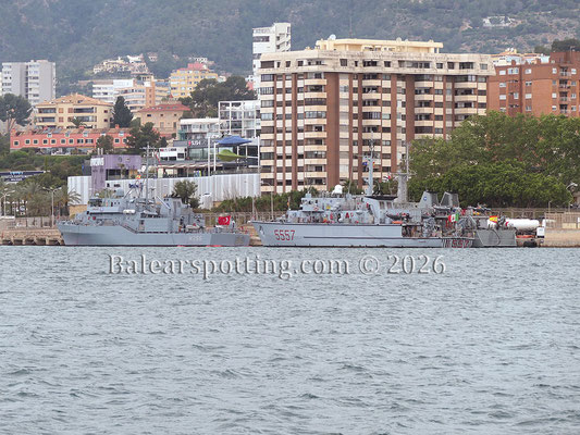M 266 Amasra, 5557 Numana y M 33 Tambre de la SNMCMG-2