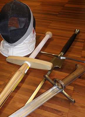 Fechtmaske Shinai Fechtfeder Langes Messer