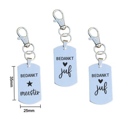Met naam €4,95 Zonder naam €4,50