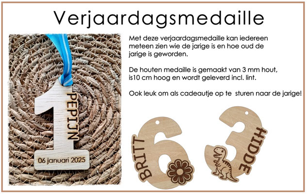 Medaille leeftijd €6,95