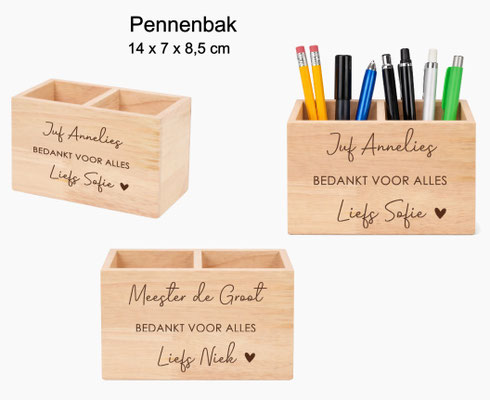 Pennenbak gepersonaliseerd €7,95