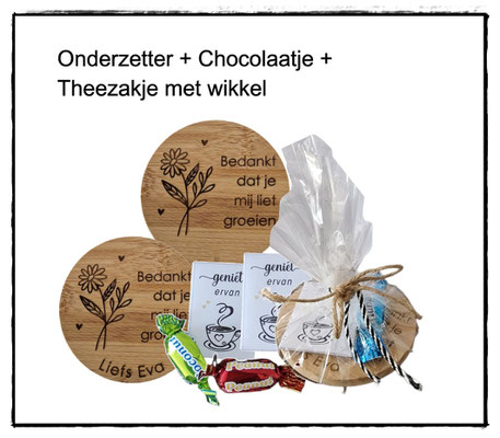 Setje samen €4,50  Losse onderzetter €2,50