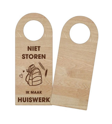 Deurhanger Enkelzijdig €7,95  Dubbelzijdig €8,95
