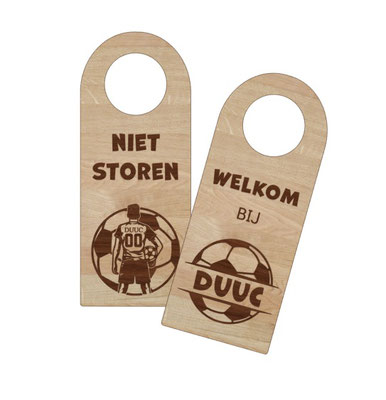 Deurhanger Enkelzijdig €7,95  Dubbelzijdig €8,95