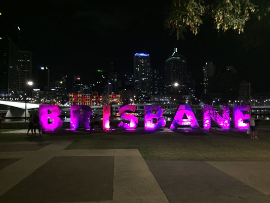 Brisbane - Auch bei Nacht wunderschön anzuschauen.