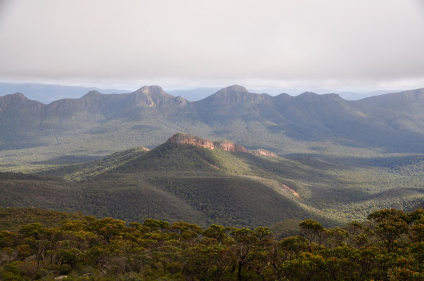 ...auf das Gebirge der "Grampians"...