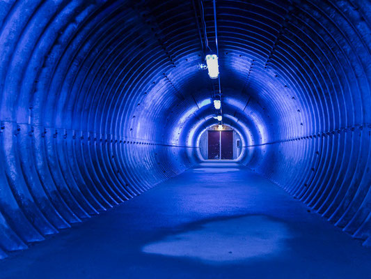 Blauer Tunnel, Zeche Zollverein, Essen / Foto: Ulrich Stefanski