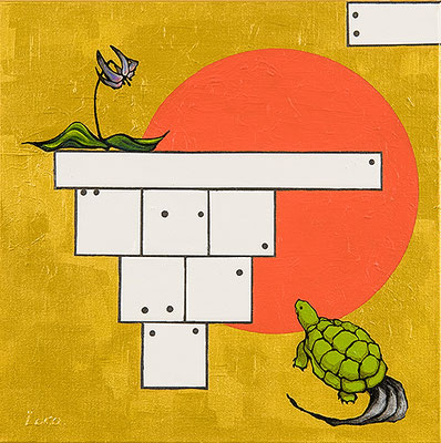 2021, 40.0 x 40.0 cm, 無題 (Untitled), Acrylic on canvas
