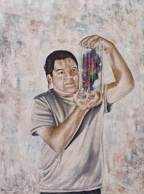 Selbstporträts, 120 x 90 cm, Öl auf Leinwand, 2020