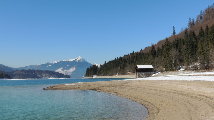 Walchensee, Bayern, im Winter