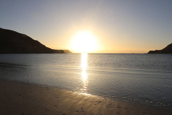 Sonnenuntergang am Strand der Calgary Bay, Isle of Mull, Schottland ©My own Travel