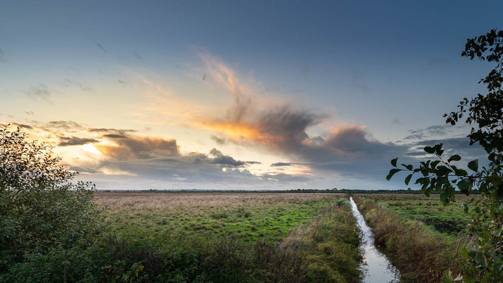 Sonnenuntergang im Teufelsmoor bei Worpswede