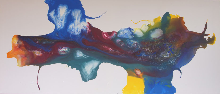 abstract acrylic painting | fluid acrylic painting