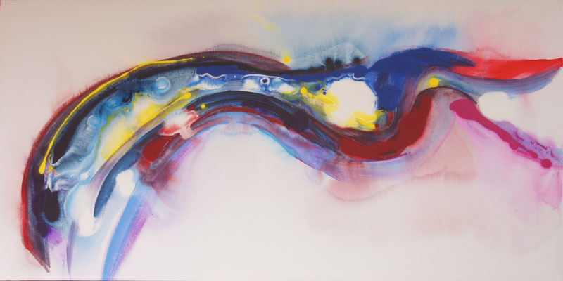 abstract acrylic painting | fluid acrylic painting