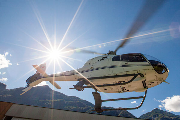 Helikopterstart Tessin