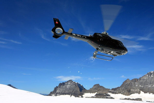 Helikopterflug  Gletscherlandung