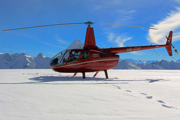Gletscherlandung Helikopter