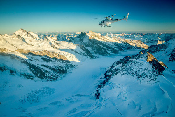 Helikopterflug Aletschgletscher