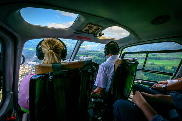 Cockpit Helikopter Rundflug Luzern 