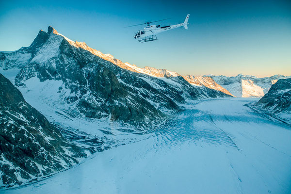 Helikopterflug Aletschgletscher