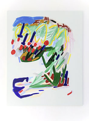 crimewave, 2018, Öl- und Acrylfarbe auf Leinwand, 125 x 100 cm (oil and acrylic on canvas, 49 1/4 x 39 1/2 in.)