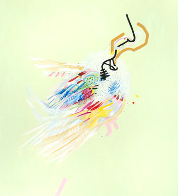 roi II, 2026, Ölfarbe auf Leinwand, 100x90 cm