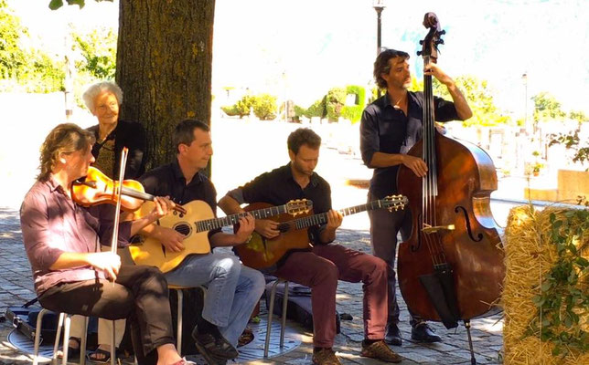 Avec nos musiciens.
