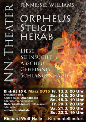 2015 - Tennessee Williams: Orpheus steigt herab - Richard-Wolf-Halle Kirchentellinsfurt