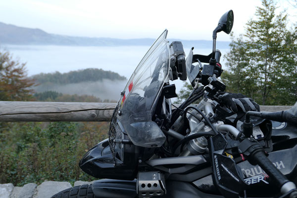 Ausblick vom Kesselberg Richtung Kochelsee