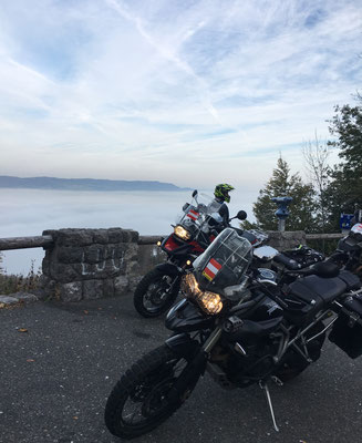 Ausblick vom Kesselberg Richtung Kochelsee