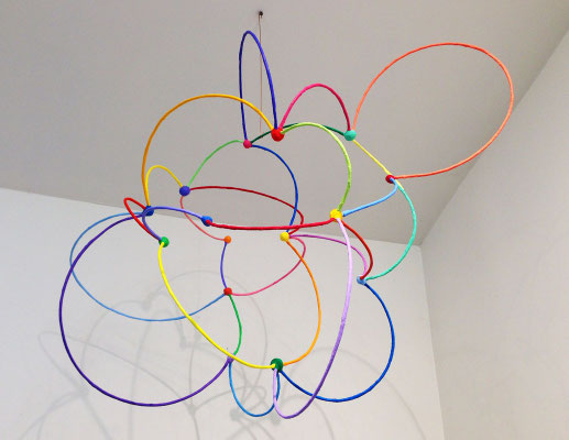 Cloud  2013, Acrylic on plaster and welded steel,  31 x 45 x 18"