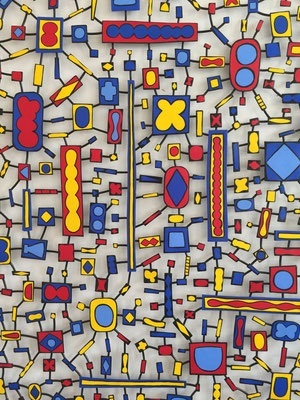 East Orange Boogie Woogie 2016 (detail) Acrylic on steel 47 x 64"