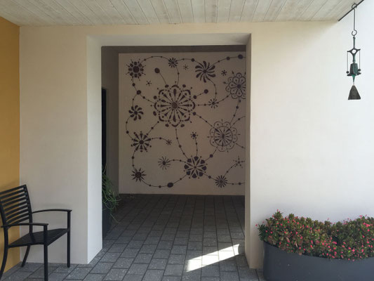 Everything Is Connected  2015 Welded steel  11' x 12' (Private collection - installation view)