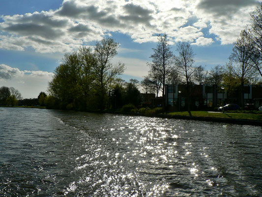 Unterwegs auf dem Ringvaart van de Haarlemmermeerpolder