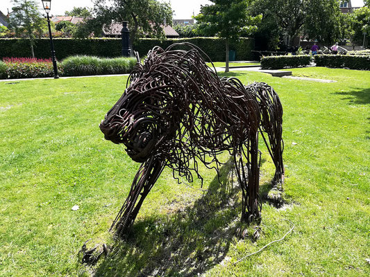 Löwe aus Stahl in Harderwijk