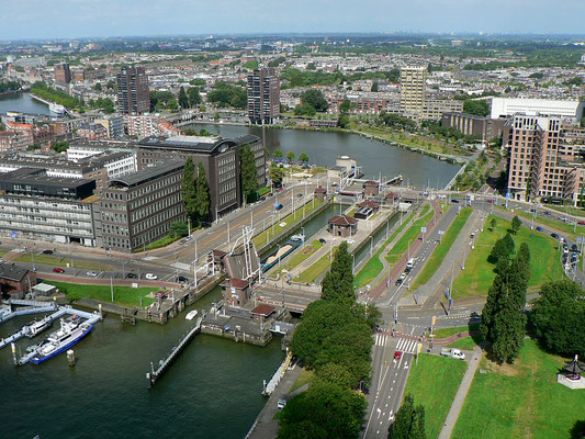 Rotterdam von oben.